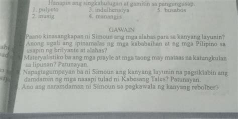 hanapin ang singkahulugan at gamitin sa pangungusap|Hanapin ang singkahulugan at gamitin sa pangungusap.